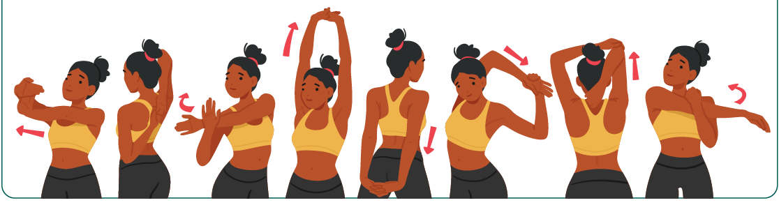 exercícios de alongamento